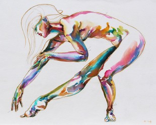  - Encre sur papier marouflé sur toile