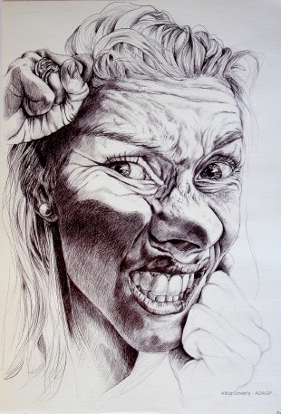 Les Enfermés - Dessin au stylo Bic