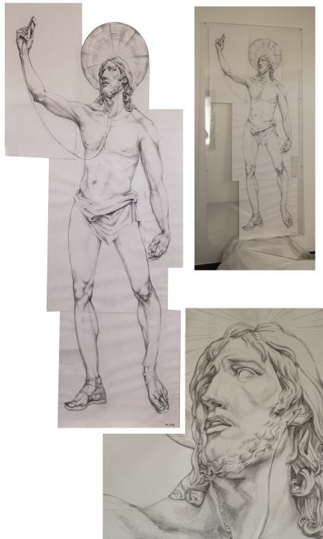 The Jesus - Pencil on paper Fabriano, under Plexiglas - 2022-10-13T00:00:00