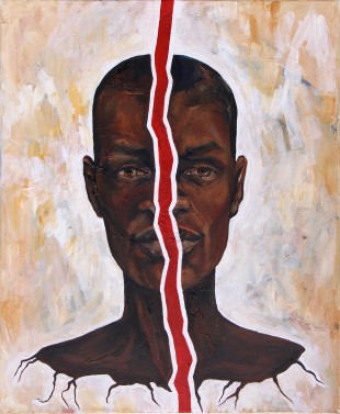 Apart-head - Huile sur toile